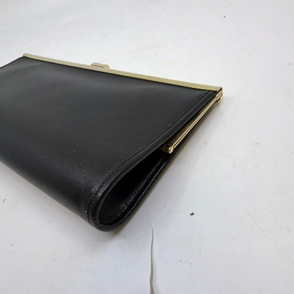 Christian Dior Classic Frame Clutch Black Leather Clutch - Picture 4 of 8